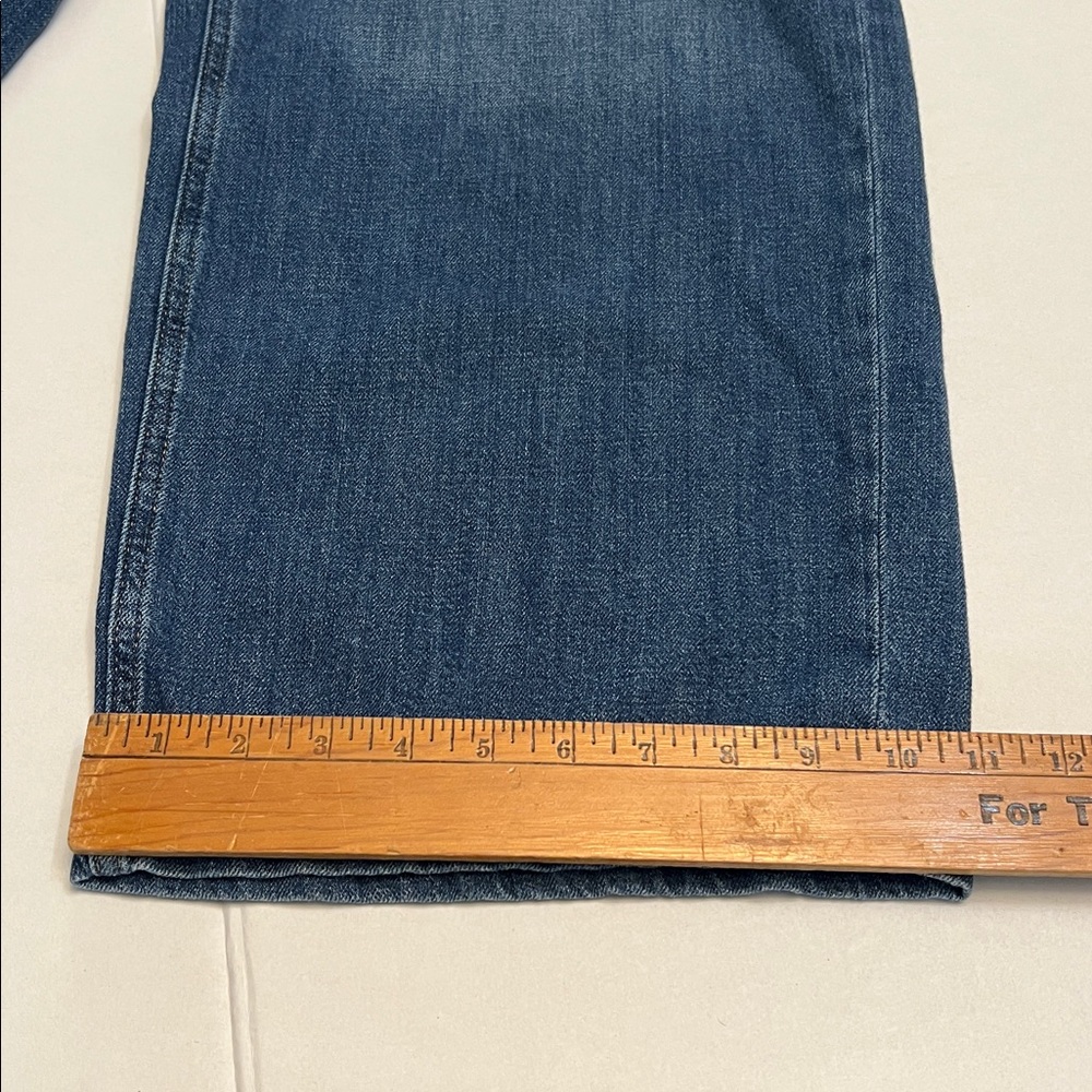 GAP WIDE LEG HIGH RISE PULL ON DENIM JEANS SIZE LARGE - Picture 15 of 16